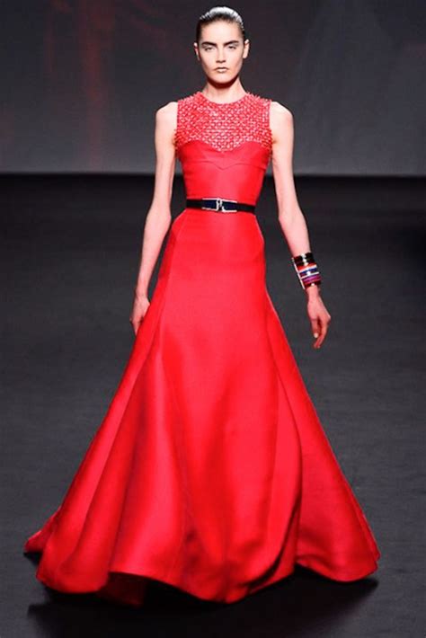 dior red satin mini dress price|Dior flared dress.